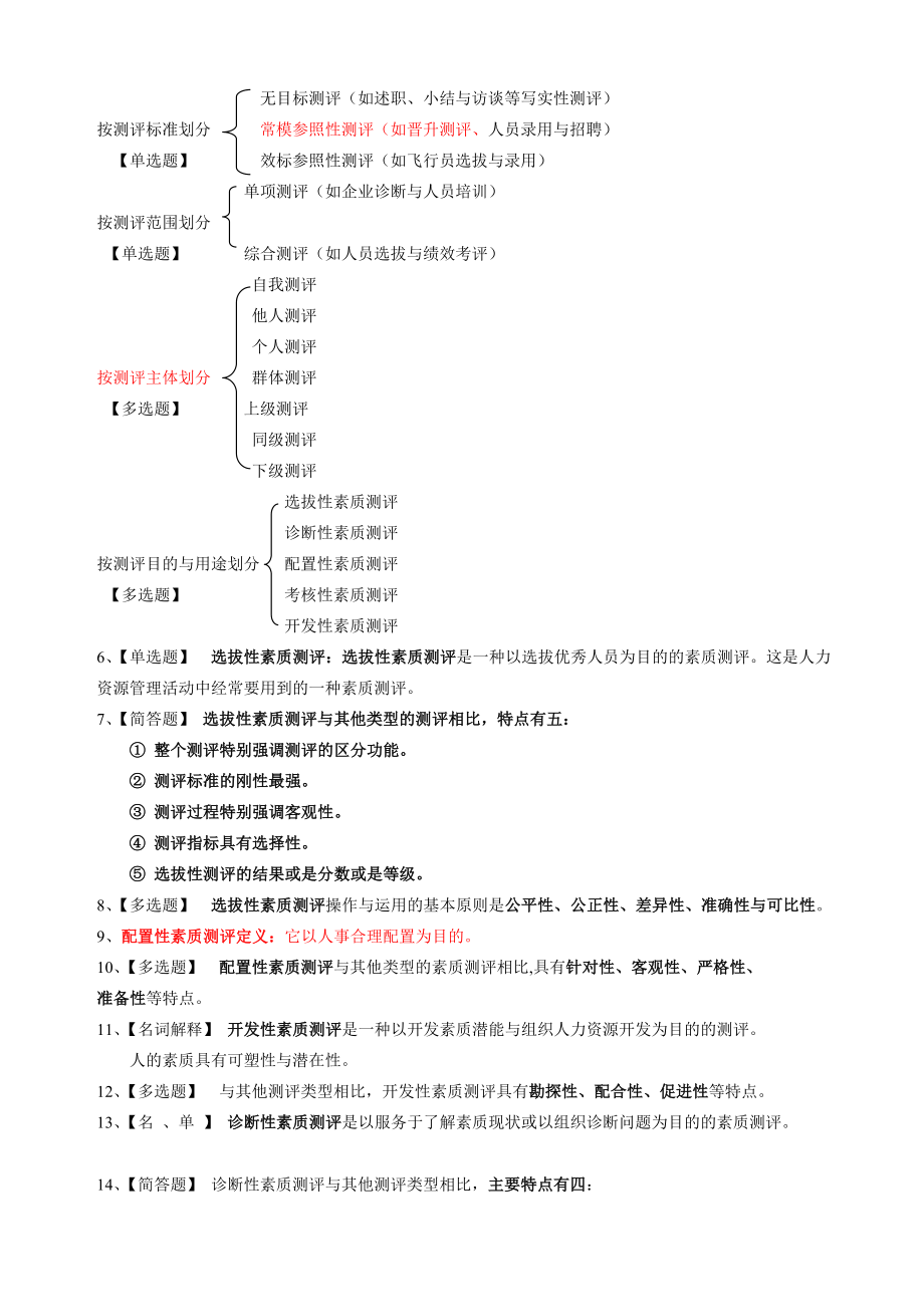 人员素质测评理论与方法整理的笔记.doc_第2页