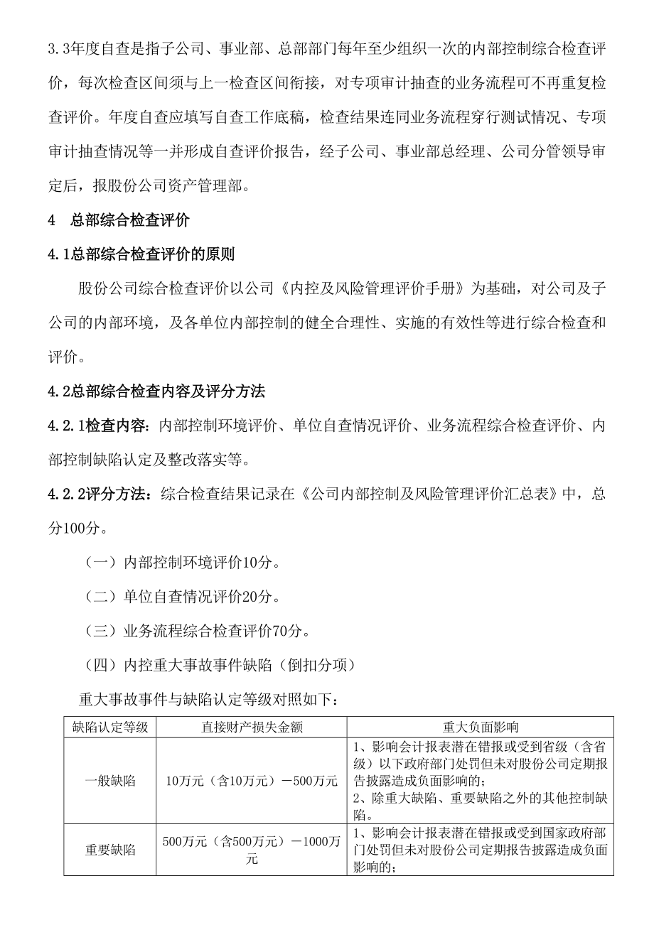 公司内部控制及风险管理评价实施细则.doc_第2页