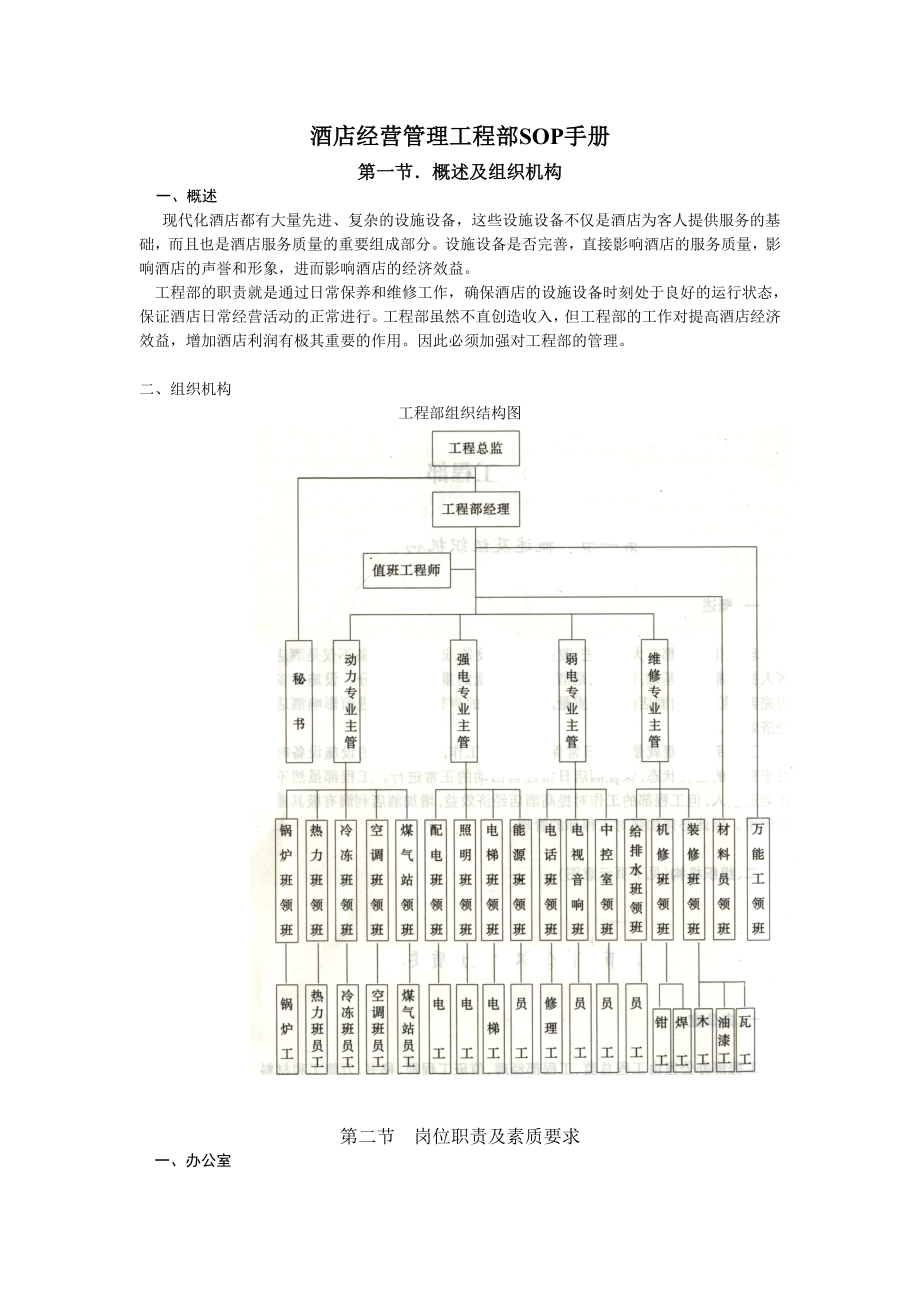 酒店经营管理工程部SOP手册之18.doc_第1页