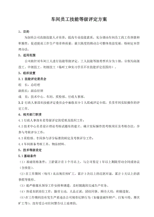 车间员工技术等级评定方案1.doc