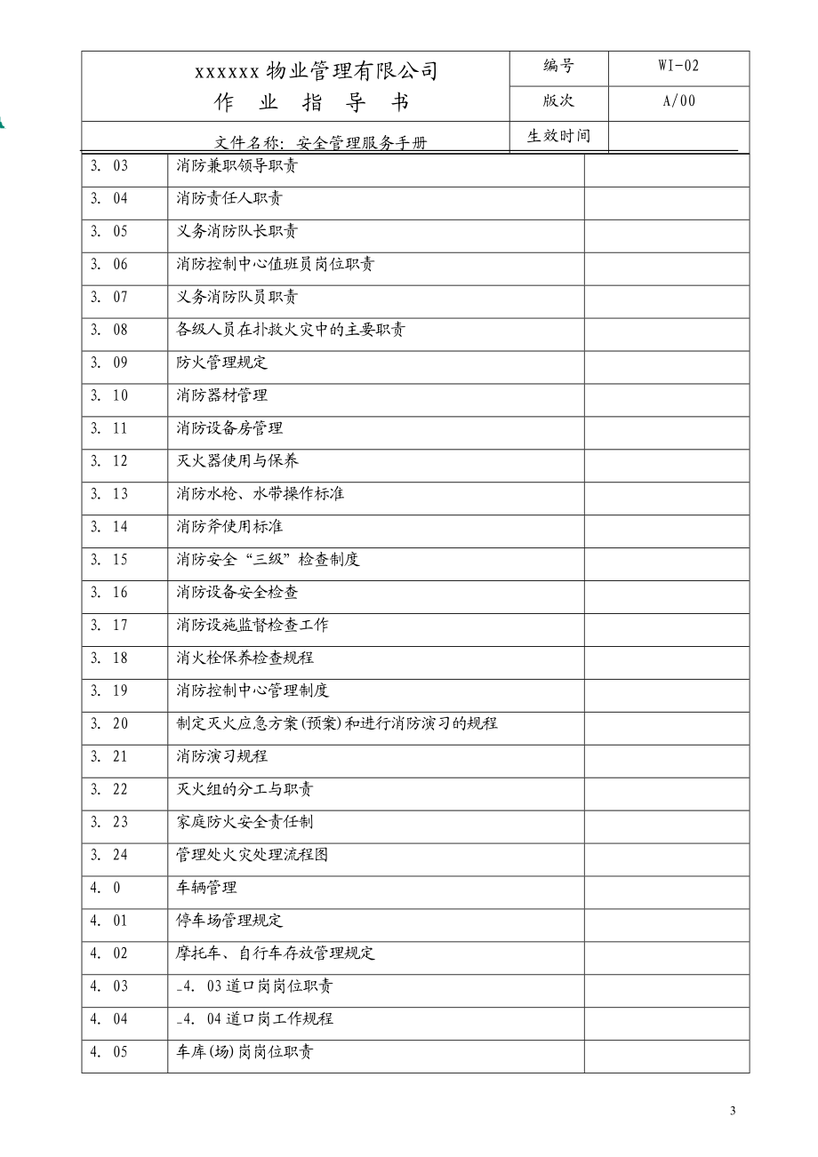 物业管理有限公司保安管理手册.doc_第3页