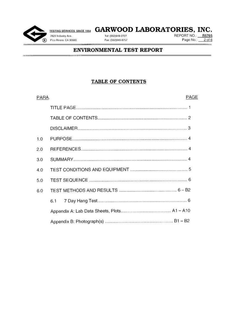 1个焊接隔离蜂窝式EnviroGrid产品样品环测报告.doc_第3页