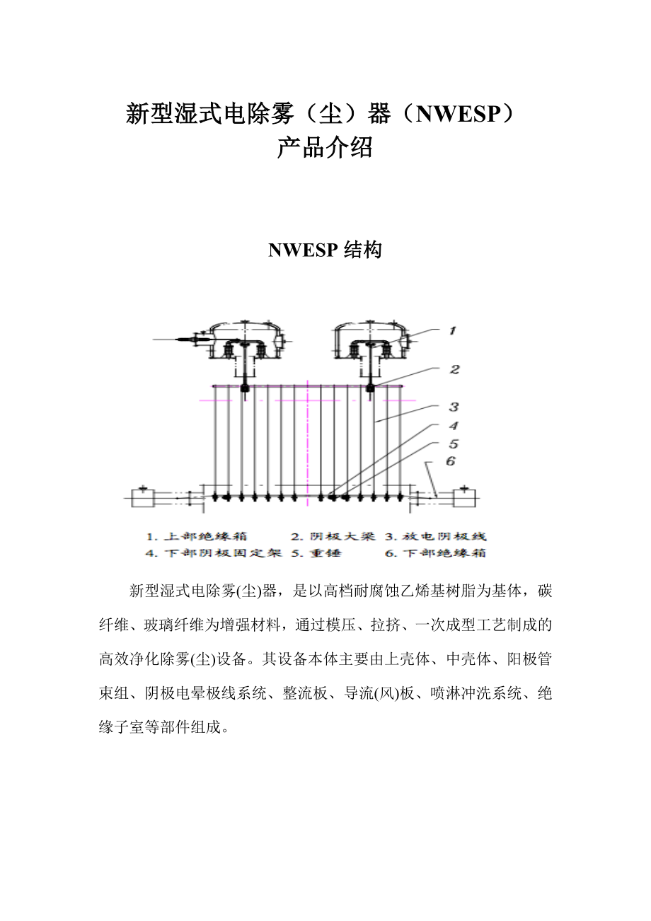 高气速高效新型湿式电除雾(尘)器产品介绍.doc_第1页