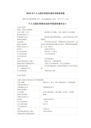 个人与团队管理形成性考核册答案.doc