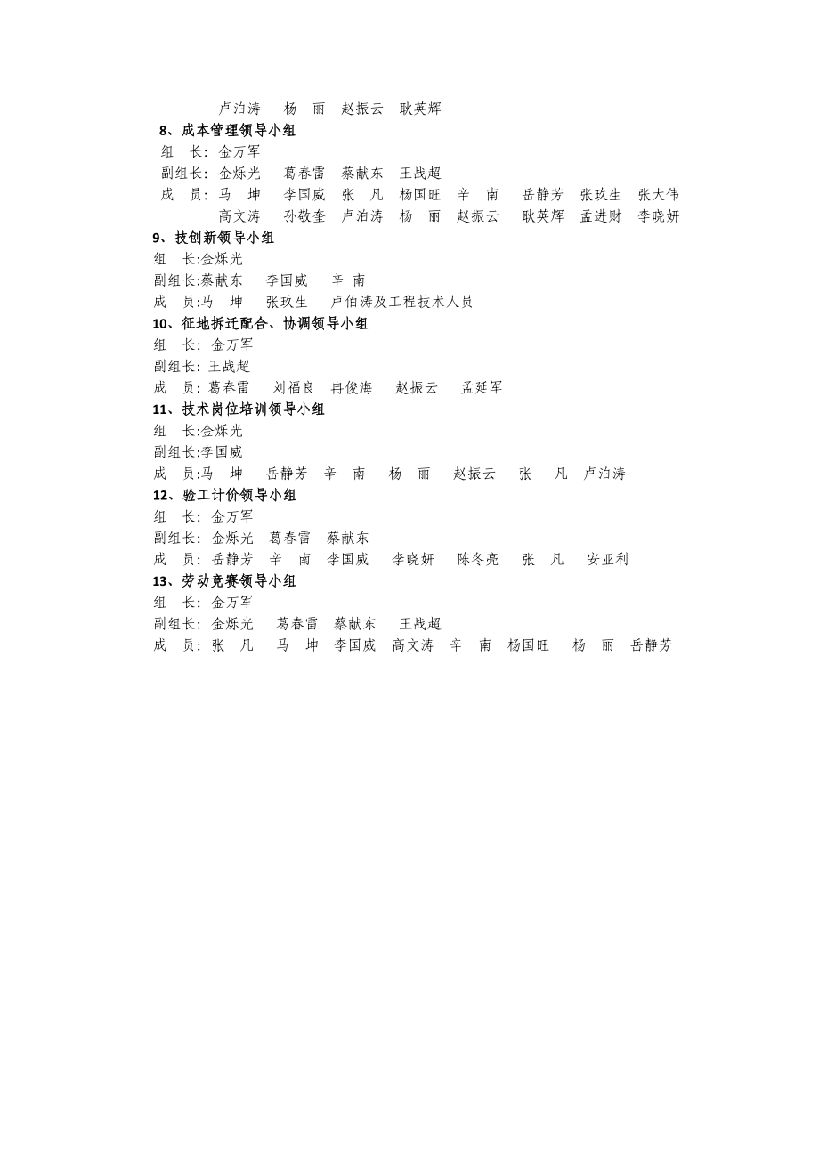 【精品word文档】项目经理部机构设置及岗位职责组织机构图.doc_第3页