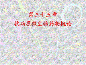 抗菌药物概论-课件.ppt