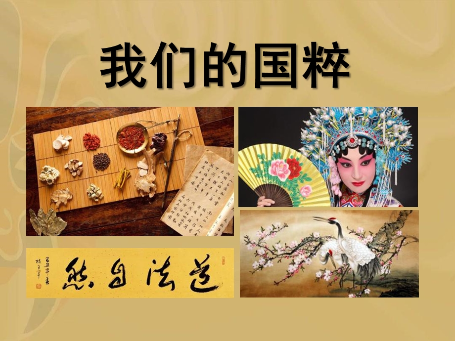 我们的国粹-独具魅力的中华文化精品教学ppt课件.ppt_第1页