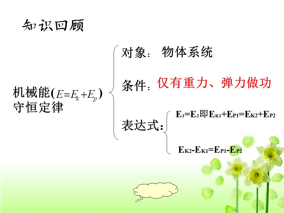 机械能守恒定律的应用课件-人教版.ppt_第2页