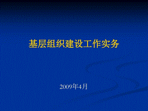 基层组织建设工作实务课件.ppt