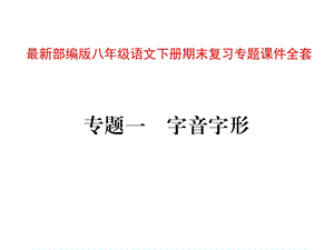 新部编版八年级语文下册期末复习专题ppt课件全套.ppt