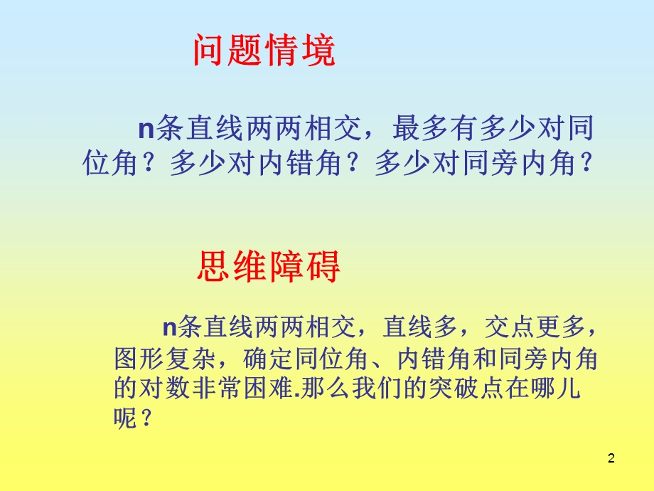 截线确定法探寻同位角的对数课件.ppt_第2页