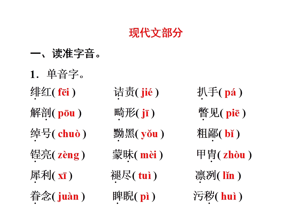 中考语文复习：课内知识训练-八年级下册精选课件.ppt_第3页