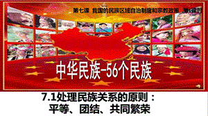 新人教版必修二ppt课件处理民族关系的原则平等团结共同繁荣.pptx