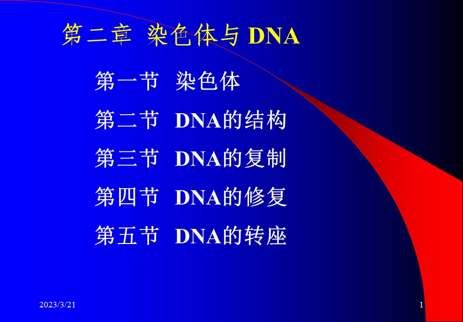 大学分子生物学经典二染色体与DNA课件.ppt_第1页