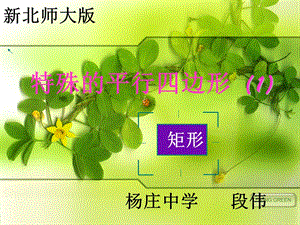 新北师大版矩形的性质与判定课件.ppt