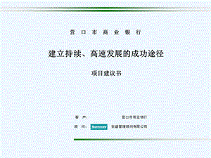 某商业银行建立持续、高速发展的成功途径课件.ppt