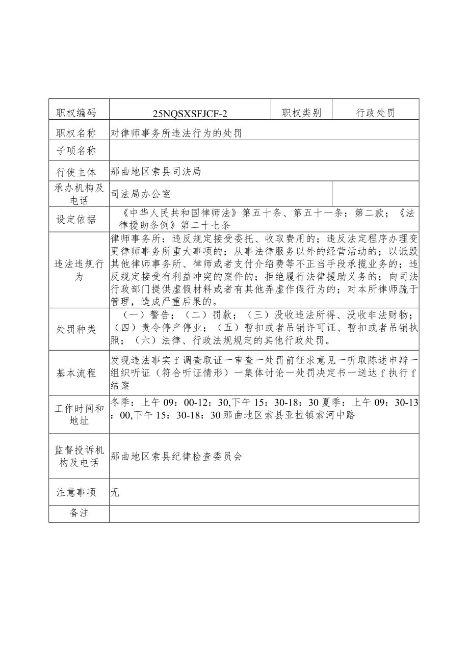 那曲地区索县司法局行政处罚服务指南.docx_第2页