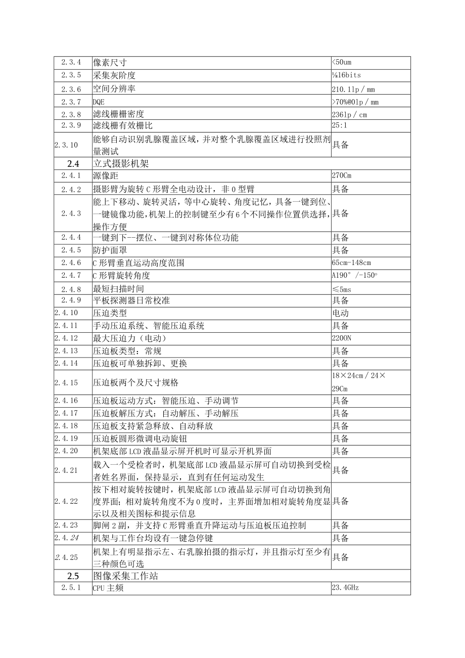 连云港市第一人民医院开发区院区钼靶机参数.docx_第2页