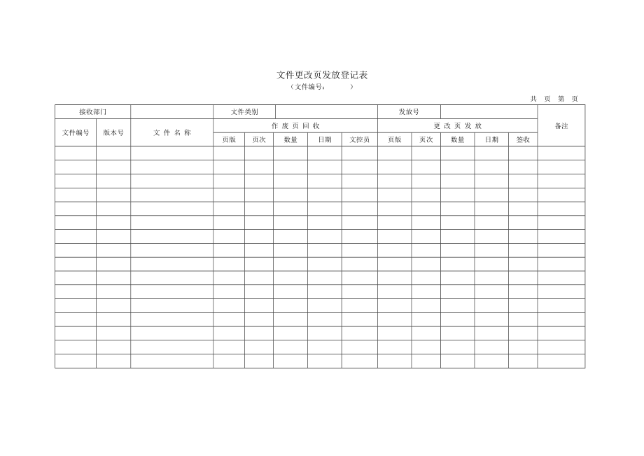 文件更改页发放登记表.doc_第1页