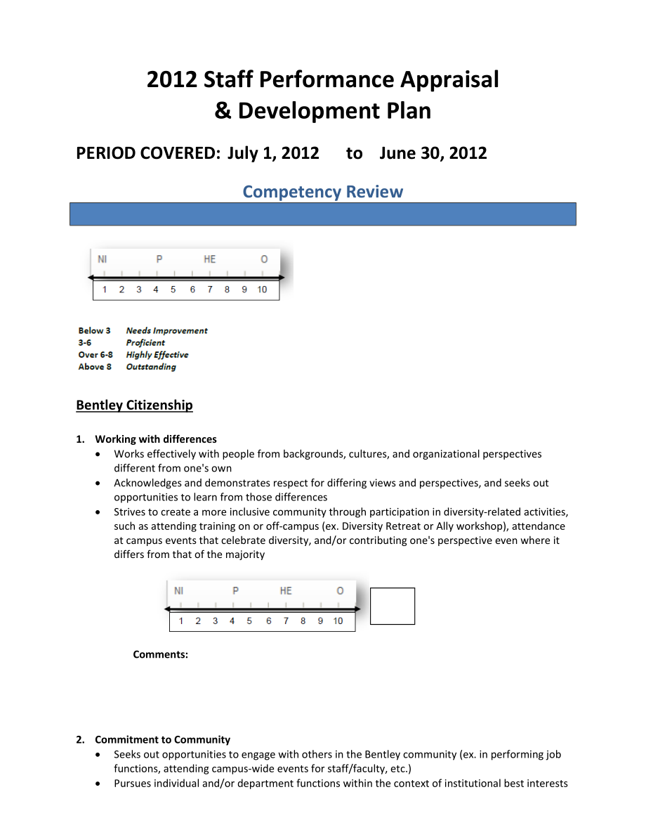 Staff Performance Appraisal and Development Plan：员工绩效评估和发展计划.doc_第1页