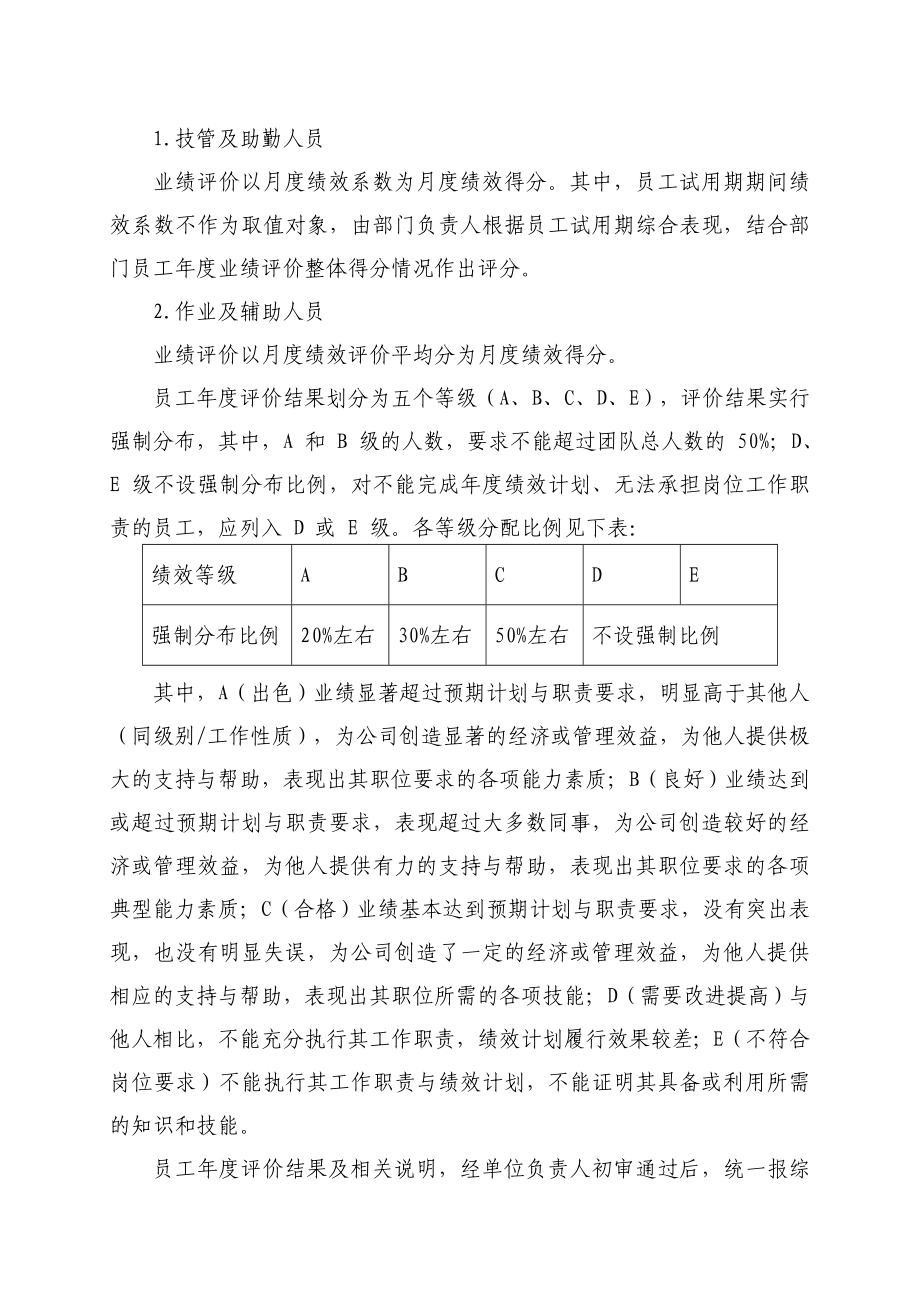 公司员工绩效评价实施方案.doc_第3页