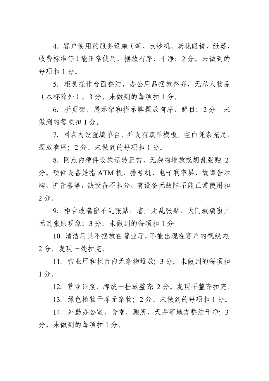 银行营业网点服务标准化建设工作考核试行办法.doc_第3页