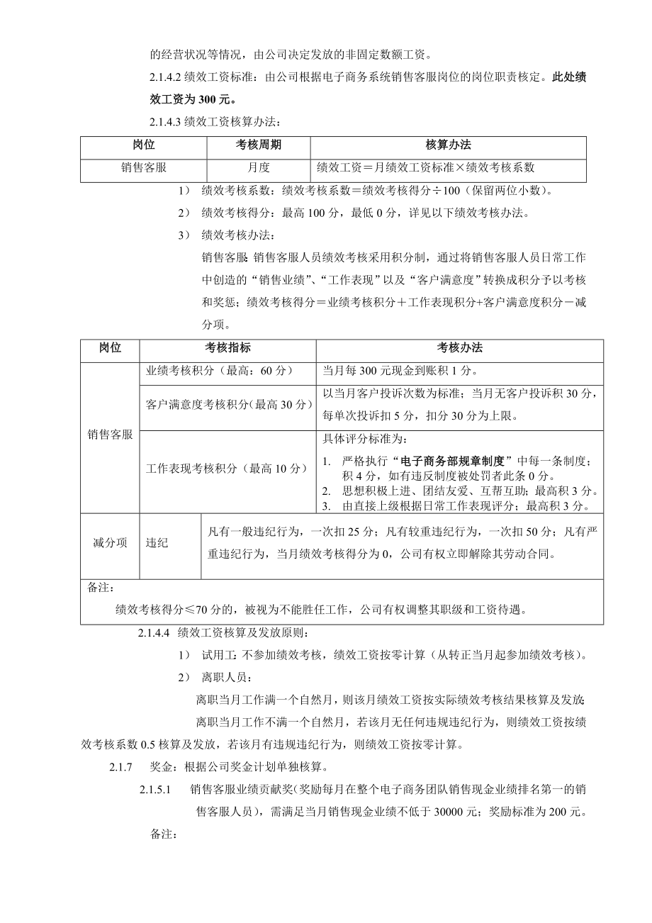 电子商务部绩效考核与薪酬制度.doc_第2页