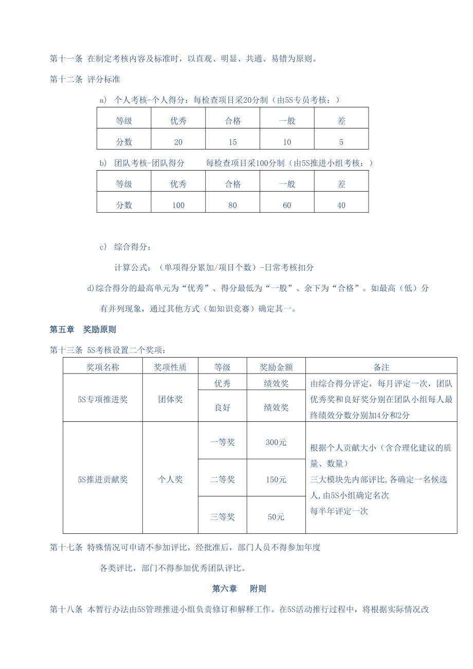 5S考核办法（经典）.doc_第3页