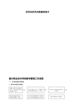 嘉兴职业技术学院教学管理工作流程.doc