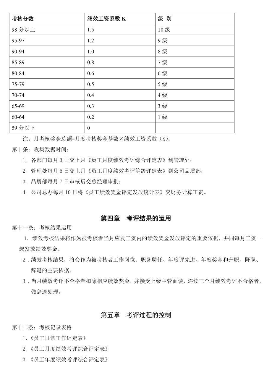 学校管理处一线员工绩效考评管理制度.doc_第3页