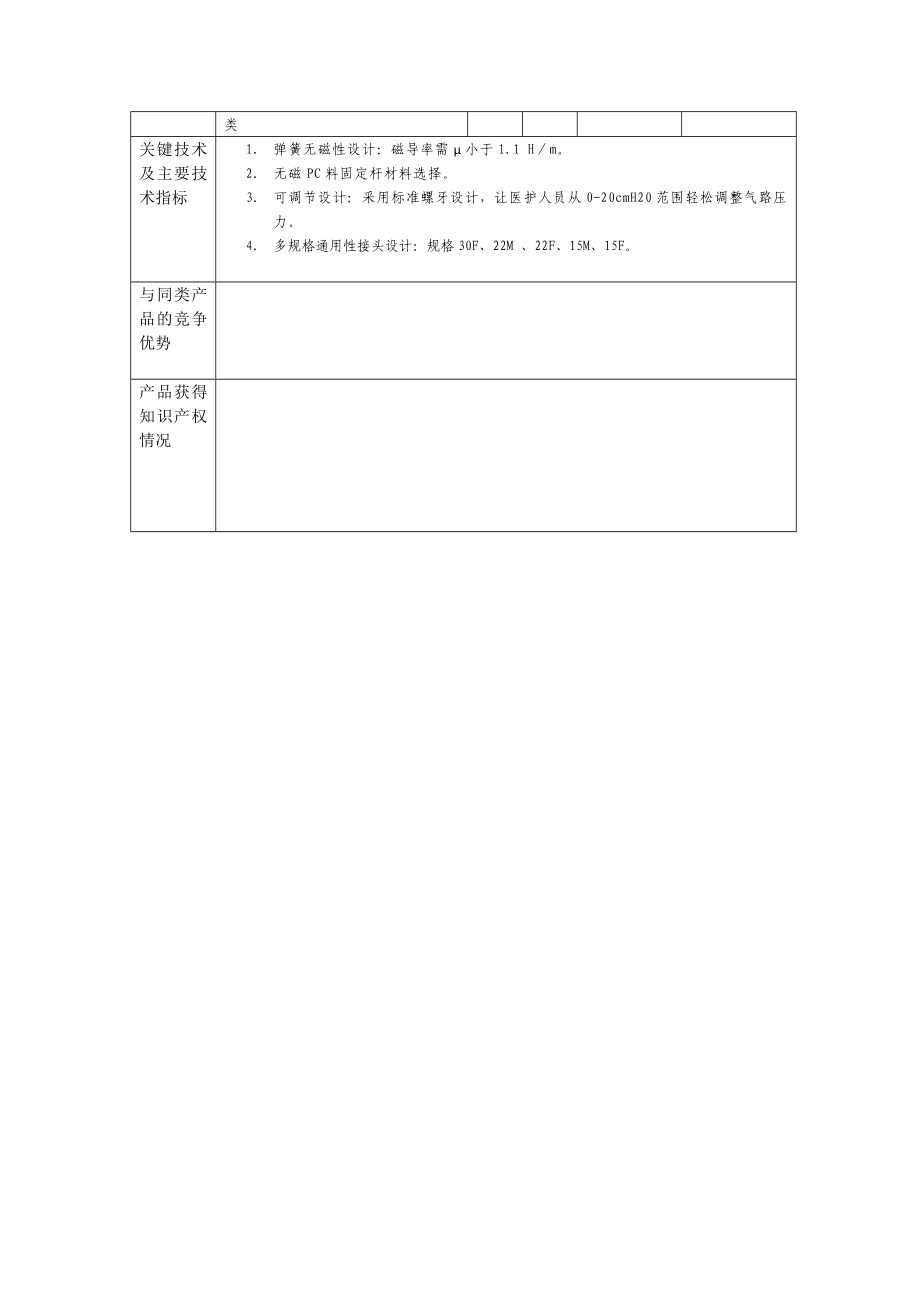 医疗器械开发设计可行性持术报告.doc_第3页