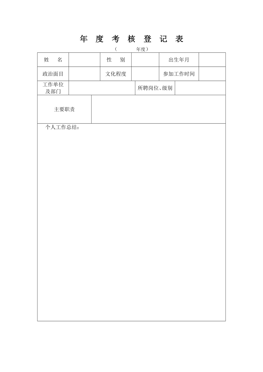 职称评审考核登记表.doc考核登记表.doc_第1页