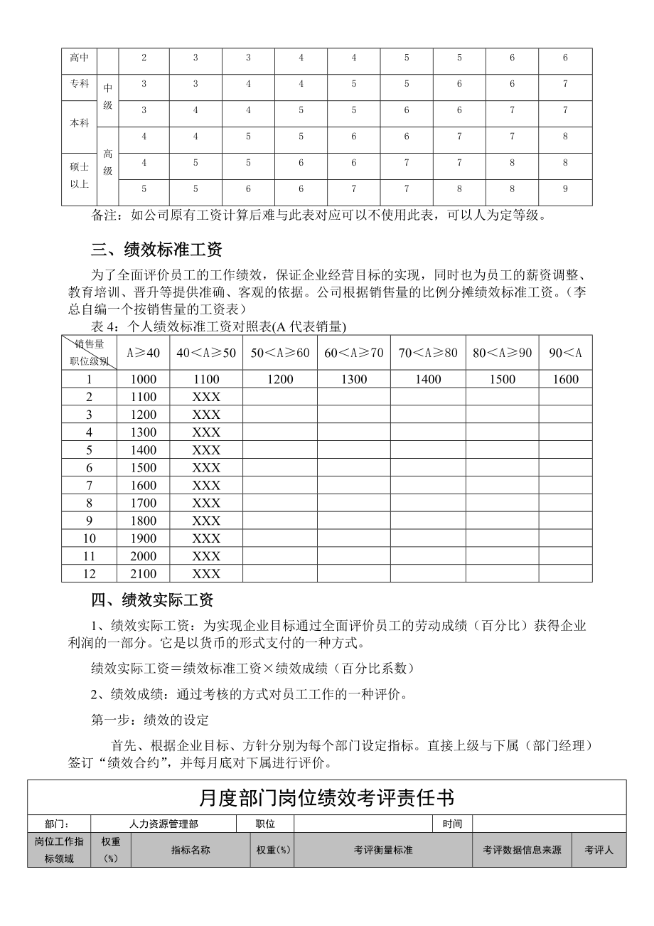 某机械制造有限公司绩效薪酬预案.doc_第3页