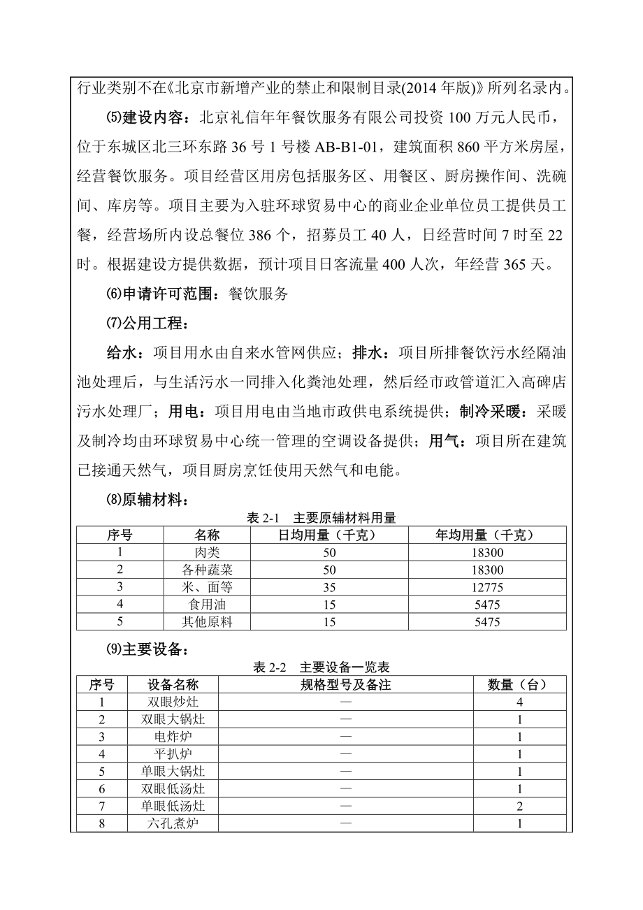 环境影响评价全本公示北京礼信餐饮服务有限公司5499.doc_第3页