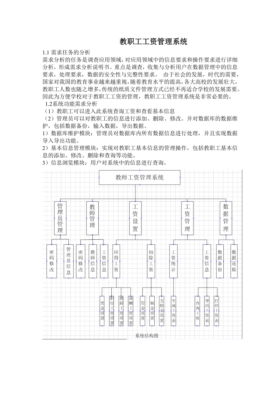 教职工工资管理系统论文.doc_第1页