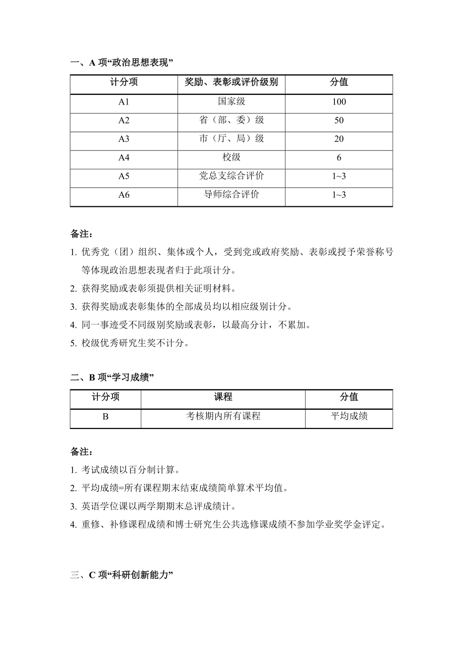 西北民族大学研究生综合考核计分标准（修订） .doc_第3页