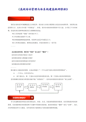 张国良《高效培训管理与培训体系构建》课程.doc