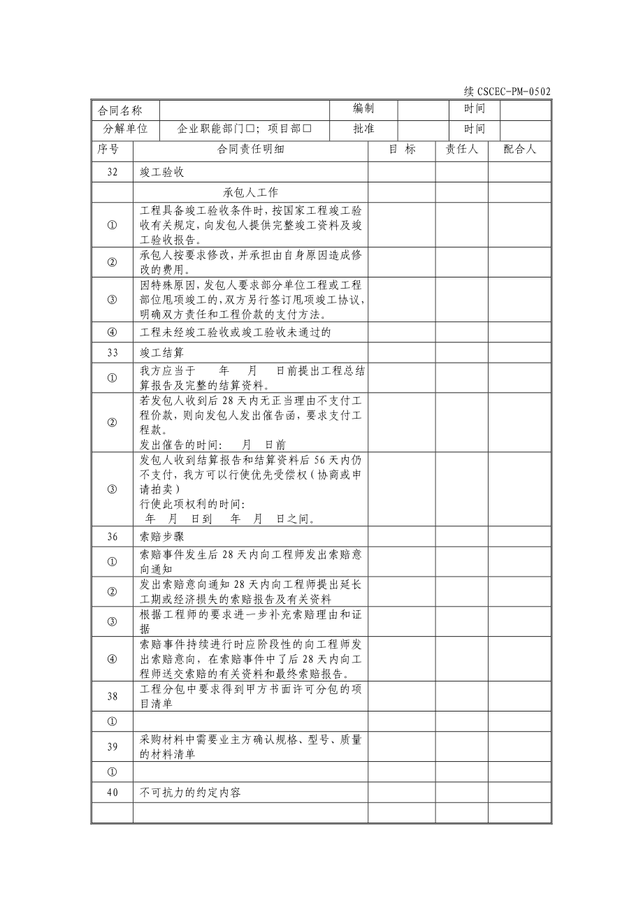 【极品】中国建筑《项目管理手册》表格（32）（WORD版）.doc_第1页