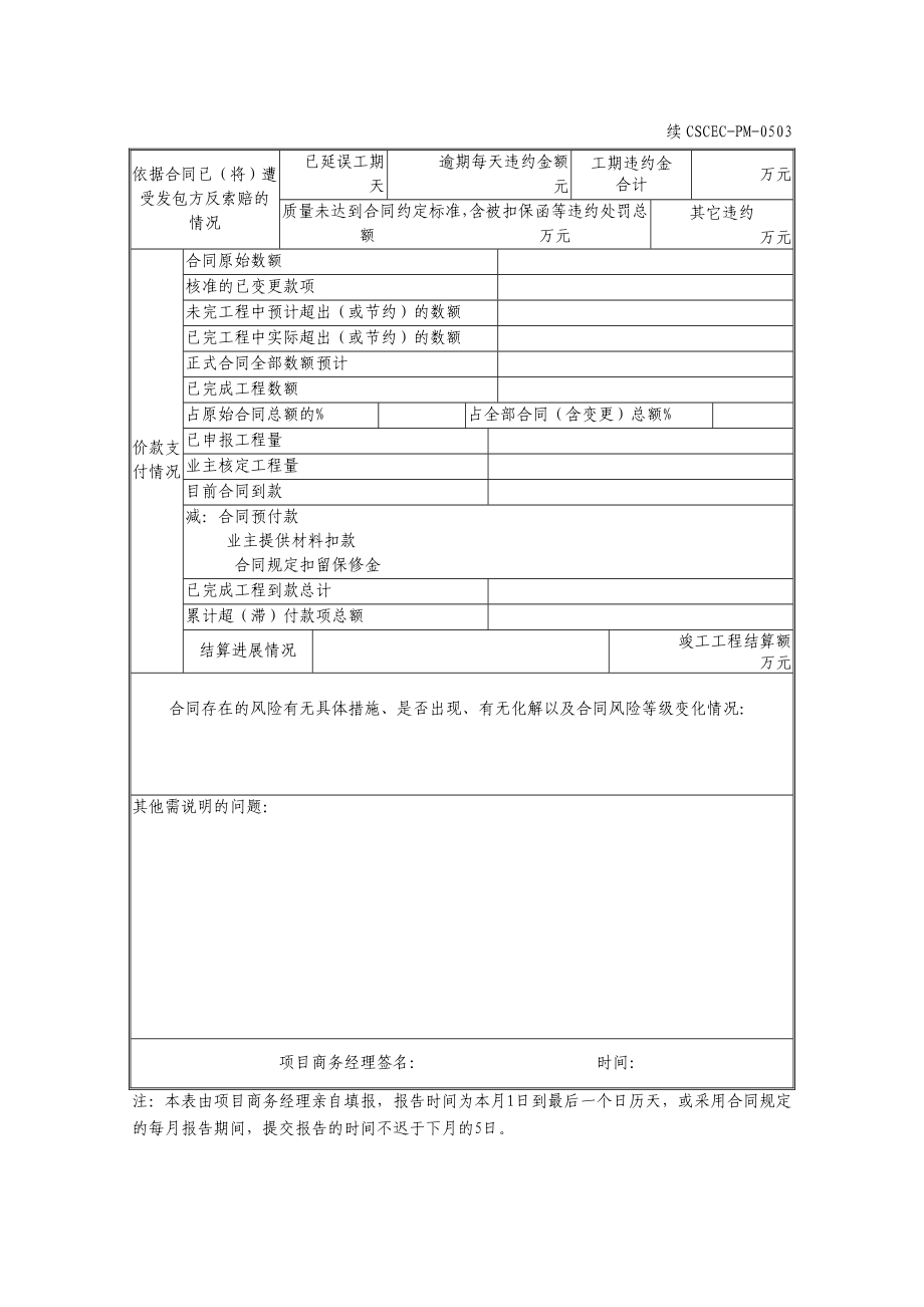 【极品】中国建筑《项目管理手册》表格（32）（WORD版）.doc_第3页