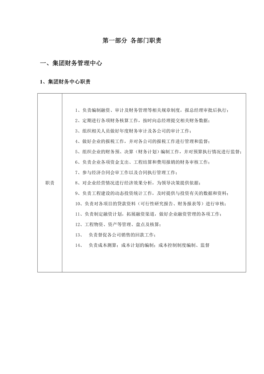 集团公司部门及岗位职责说明书汇编大全（精华版）.doc_第2页