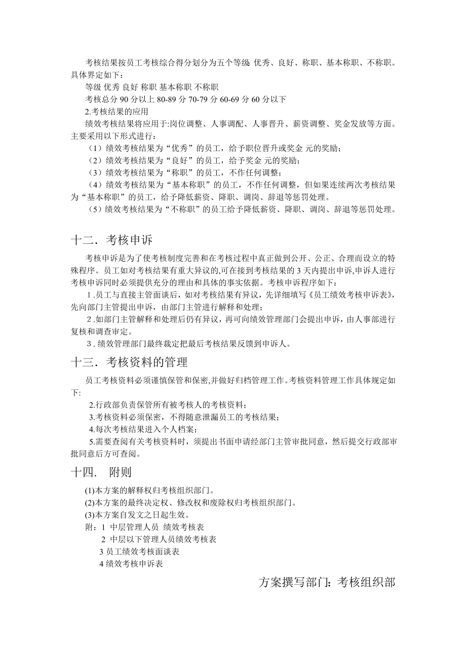 港华城员工绩效考核实施方案.doc_第3页