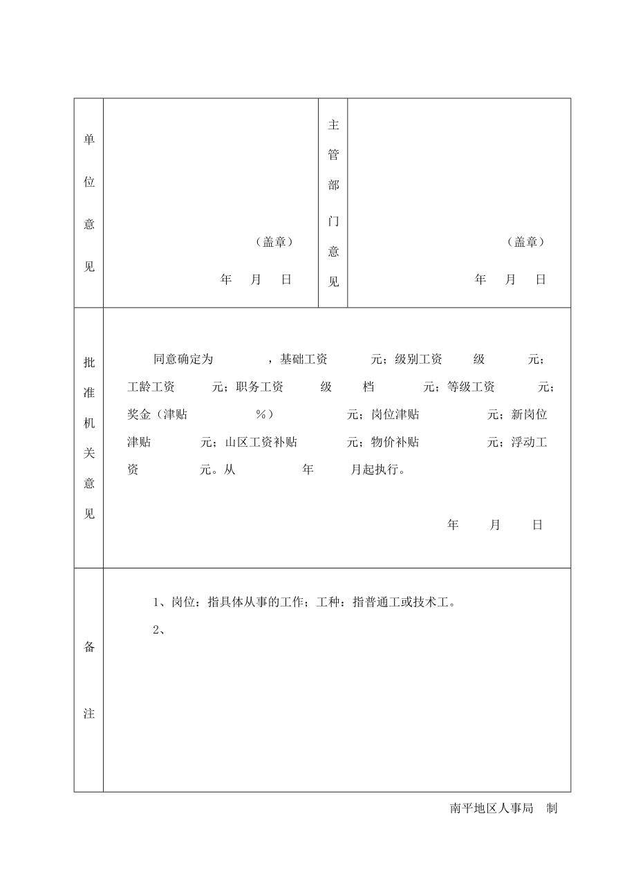 新参加工作人员转正定级工资审批表.doc_第2页