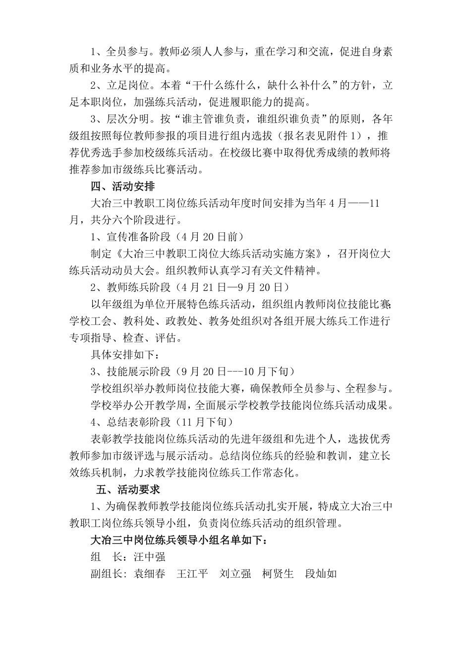 教职工岗位大练兵活动实施方案.doc_第2页