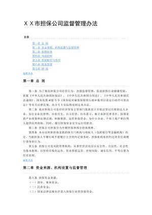 市担保公司监督管理办法.doc