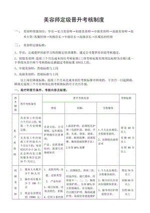 美容师定级晋升考核制度.doc