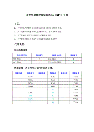 大型集团关键业绩指标KPI手册.doc