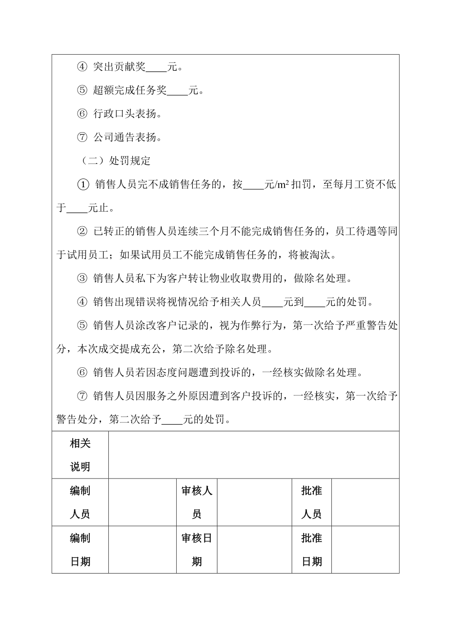 房地产开发有限公司销售人员绩效考核方案.doc_第3页