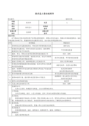 公司技术岗位职责说明书.doc