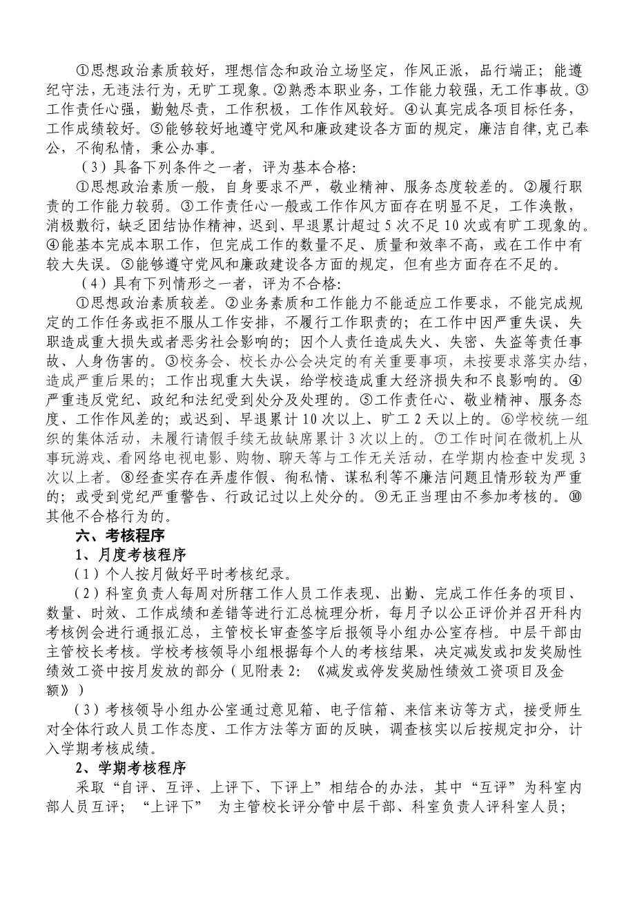 保定市财贸学校行政人员量化考核实施办法.doc_第3页