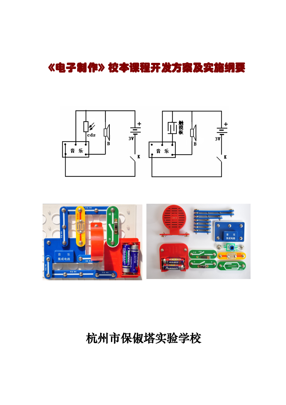 电子制作校本课程开发方案及实施纲要.doc_第1页